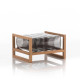 Pouf de jardin gonflable YOKO EKO en bois et TPU - Mojow Design