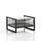 Pouf de jardin gonflable YOKO EKO en aluminium et TPU - Mojow Design