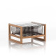 Table basse de jardin gonflable YOKO EKO en bois et TPU - Mojow Design