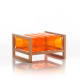 Pouf de jardin gonflable YOKO EKO en bois et TPU - Mojow Design