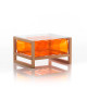 Table basse de jardin gonflable YOKO EKO en bois et TPU - Mojow Design