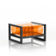 Table basse de jardin gonflable YOKO EKO en aluminium et TPU - Mojow Design
