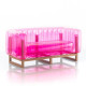 Canapé de jardin gonflable YOMI EKO bois et TPU - Mojow Design