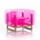 Fauteuil de jardin gonflable YOMI EKO en bois et TPU - Mojow Design