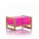 Pouf de jardin gonflable YOKO EKO en bois et TPU - Mojow Design