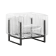 Fauteuil de jardin gonflable YOMI EKO en aluminium et TPU - Mojow Design
