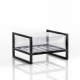 Pouf de jardin gonflable YOKO EKO en aluminium et TPU - Mojow Design