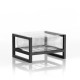 Table basse de jardin gonflable YOKO EKO en aluminium et TPU - Mojow Design