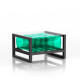 Table basse de jardin gonflable YOKO EKO en aluminium et TPU - Mojow Design