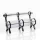 Banc de jardin gonflable ZIBA 3 personnes en aluminium et PVC - Mojow Design