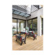 Table de jardin gonflable ZIBA 4 personnes en aluminium et PVC - Mojow Design