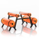 Table de jardin gonflable ZIBA 4 personnes en aluminium et PVC - Mojow Design
