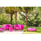 Table d'appoint de jardin gonflable HELLY aluminium et TPU - Mojow Design