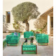Table basse de jardin gonflable YOKO EKO en bois et TPU - Mojow Design