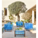 Table basse de jardin gonflable YOKO EKO en bois et TPU - Mojow Design