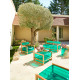 Canapé de jardin gonflable YOKO EKO en bois et TPU - Mojow Design