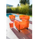 Fauteuil de jardin gonflable YOMI EKO en aluminium et TPU - Mojow Design