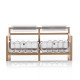 Canapé de jardin gonflable YOKO EKO en bois et TPU - Mojow Design