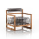 Fauteuil de jardin gonflable YOKO EKO en bois et TPU - Mojow Design