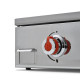 Plancha gaz Joana 2 feux inox gris Brasero