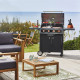 Barbecue gaz 4 brûleurs Boston Black 4 Turbo - Brasero