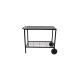 Chariot desserte plancha acier 85cm - Brasero
