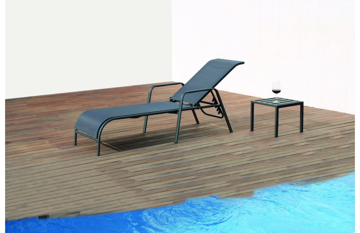 Bain de soleil COSTABLANCA en aluminium et TEXTILENE - Hevea Bain de soleil COSTABLANCA en aluminium et TEXTILENE - Hevea