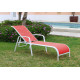 Bain de soleil COSTABLANCA en aluminium et TEXTILENE - Hevea