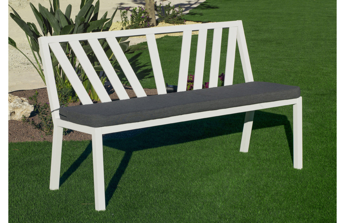 Banc de jardin et piscine GULLIVER BANCO en aluminium et dralon-Hevea Banc de jardin et piscine GULLIVER BANCO en aluminium et dralon-Hevea