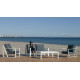 Salon de jardin ALELI 4 personnes en aluminium et DRALON-Hevea