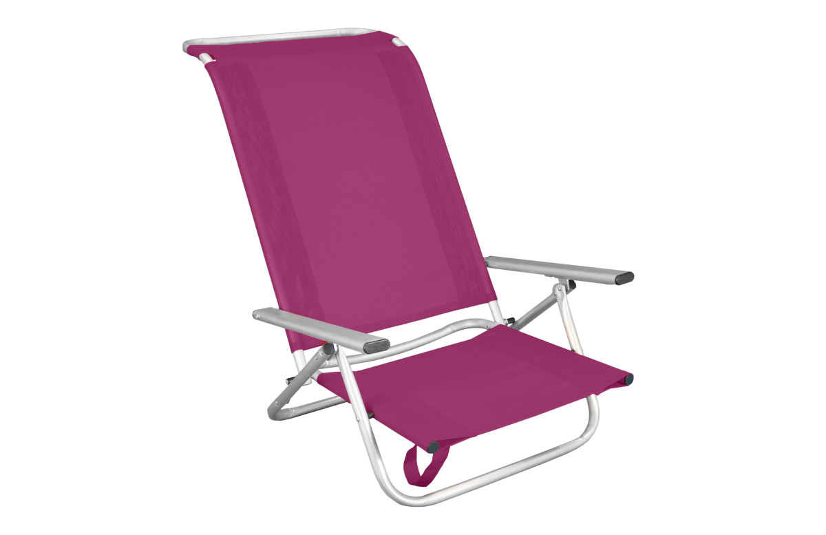Fauteuil bas pliant MARELA en aluminium et textilène- Hevea Fauteuil bas pliant MARELA en aluminium et textilène- Hevea