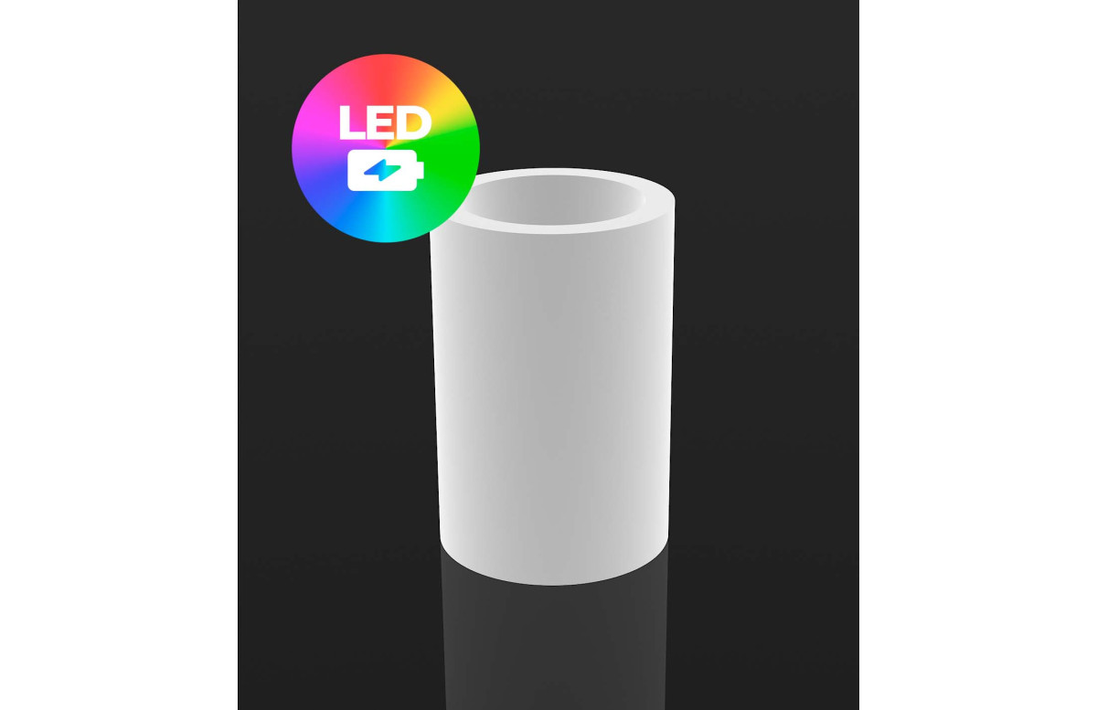 Pot de fleur 60x60x90 STUDIO PLANTERS Led RGBW et batterie par Studio Vondom - Vondom Pot de fleur 60x60x90 STUDIO PLANTERS Led RGBW et batterie par Studio Vondom - Vondom