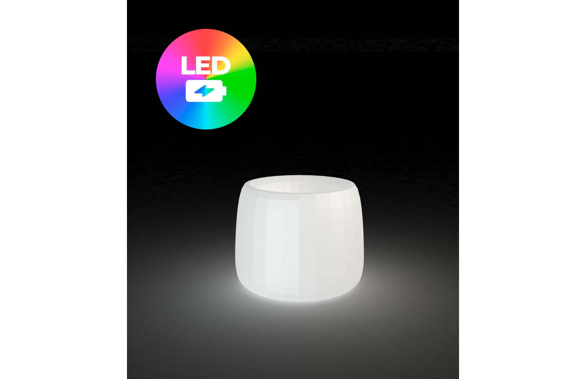 Pot de fleur 35x35x27 STUDIO PLANTERS Led RGBW et batterie par Studio Vondom - Vondom
