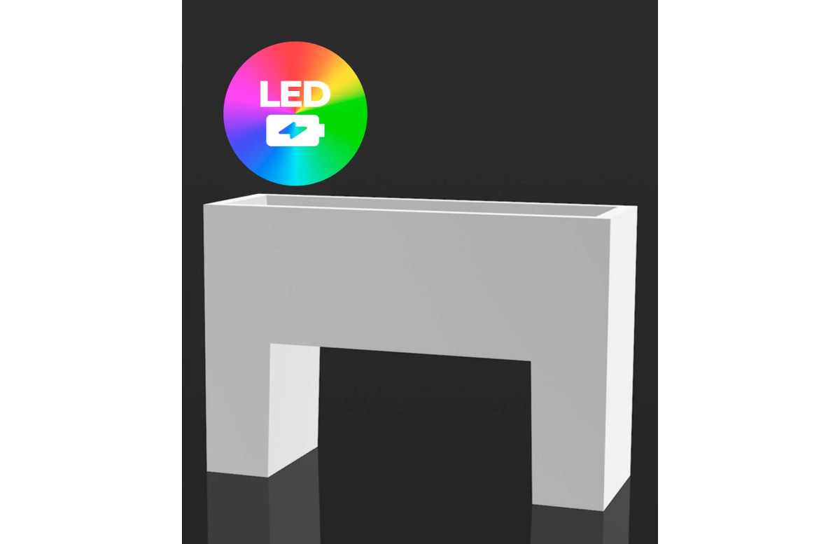 Pot de fleur 40x120x80 STUDIO PLANTERS Led RGBW et batterie par Studio Vondom - Vondom Pot de fleur 40x120x80 STUDIO PLANTERS Led RGBW et batterie par Studio Vondom - Vondom