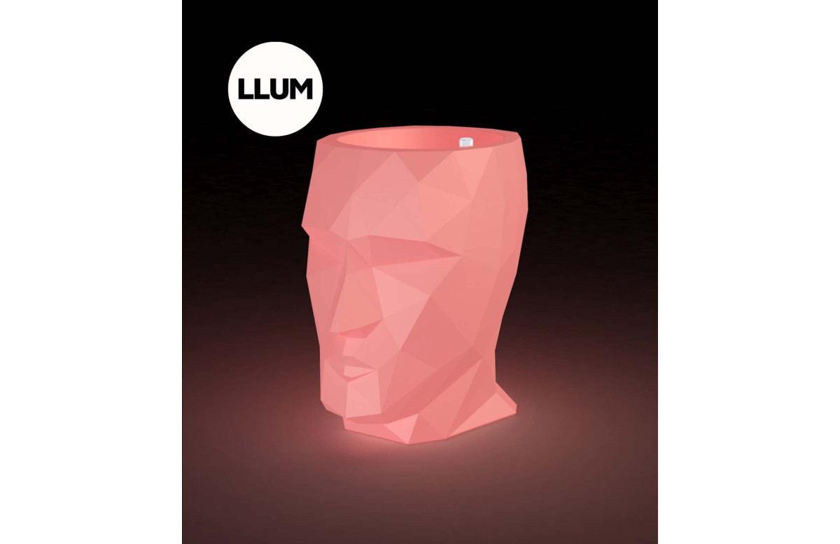 Pot de fleur 41x30x42 ADAN led blanc par Teresa Sapey - Vondom Pot de fleur 41x30x42 ADAN led blanc par Teresa Sapey - Vondom