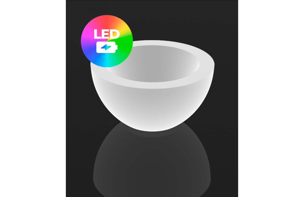 Pot de fleur 60x60x30 STUDIO PLANTERS Led RGBW et batterie par Studio Vondom - Vondom Pot de fleur 60x60x30 STUDIO PLANTERS Led RGBW et batterie par Studio Vondom - Vondom