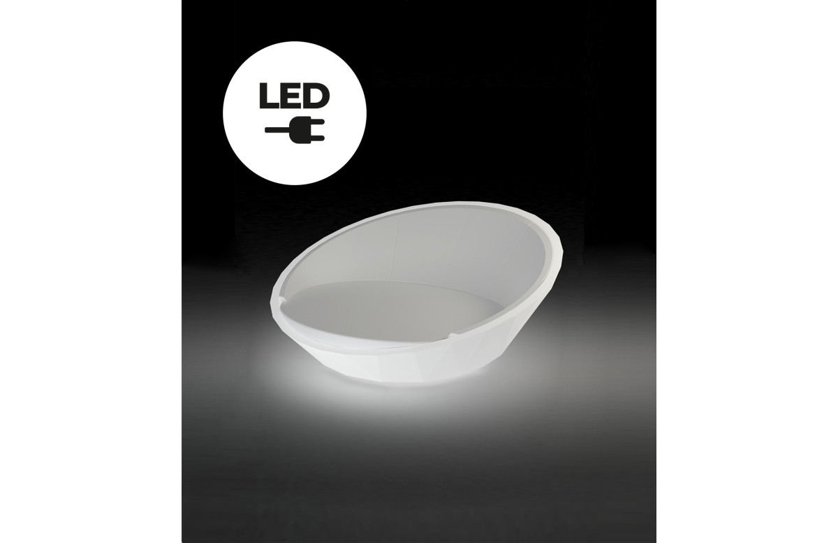Lit de jardin ULM led blanc par Ramon Esteve - Vondom Lit de jardin ULM led blanc par Ramon Esteve - Vondom