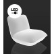 Fauteuil de jardin PILLOW led blanc par Stefano Giovannoni & Elisa Gargan - Vondom