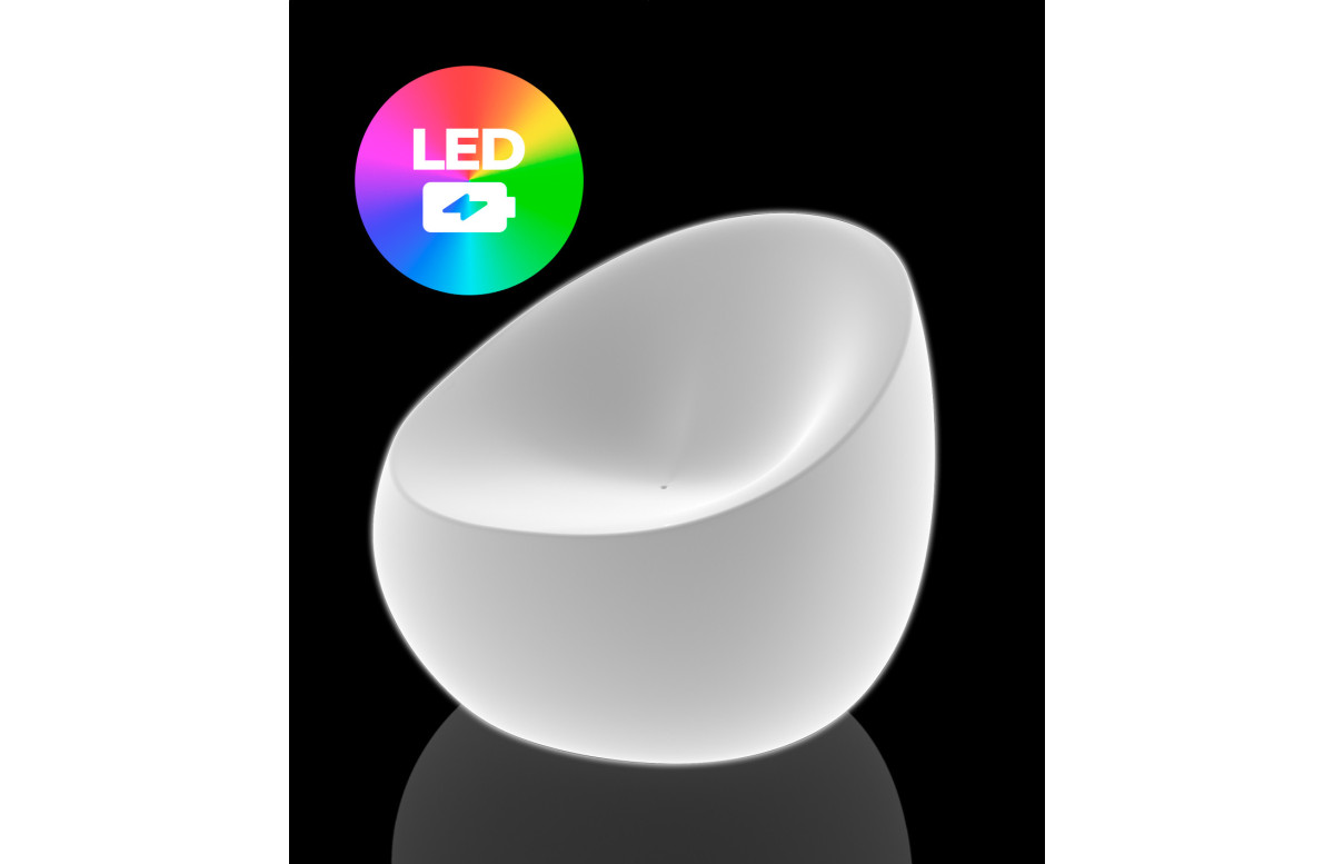 Fauteuil de jardin STONE Led RGBW et batterie par Stefano Giovannoni & Elisa Gargan - Vondom Fauteuil de jardin STONE Led RGBW et batterie par Stefano Giovannoni & Elisa Gargan - Vondom