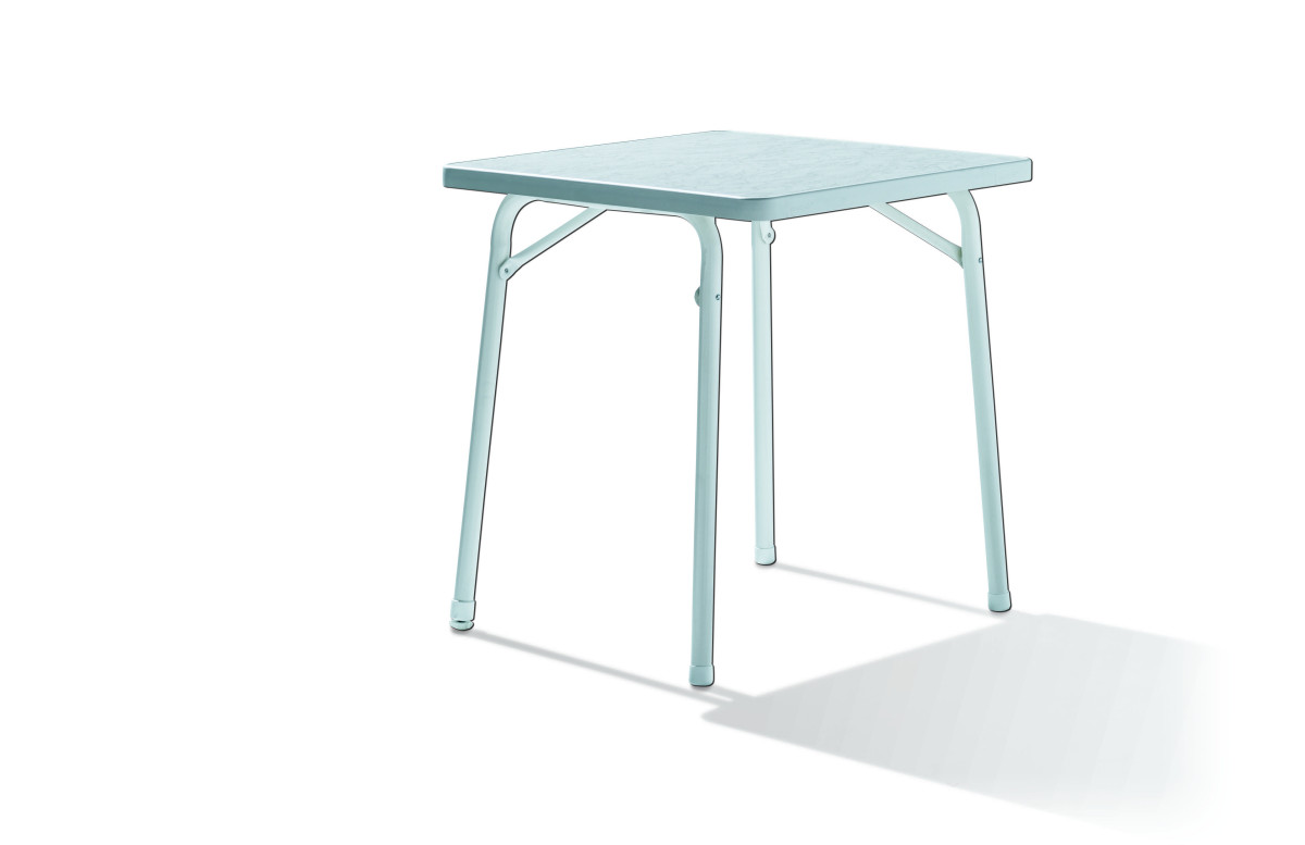 Table pliante de jardin carrée 2 personnes plateau Mecalit-pro - Sieger Table pliante de jardin carrée 2 personnes plateau Mecalit-pro - Sieger