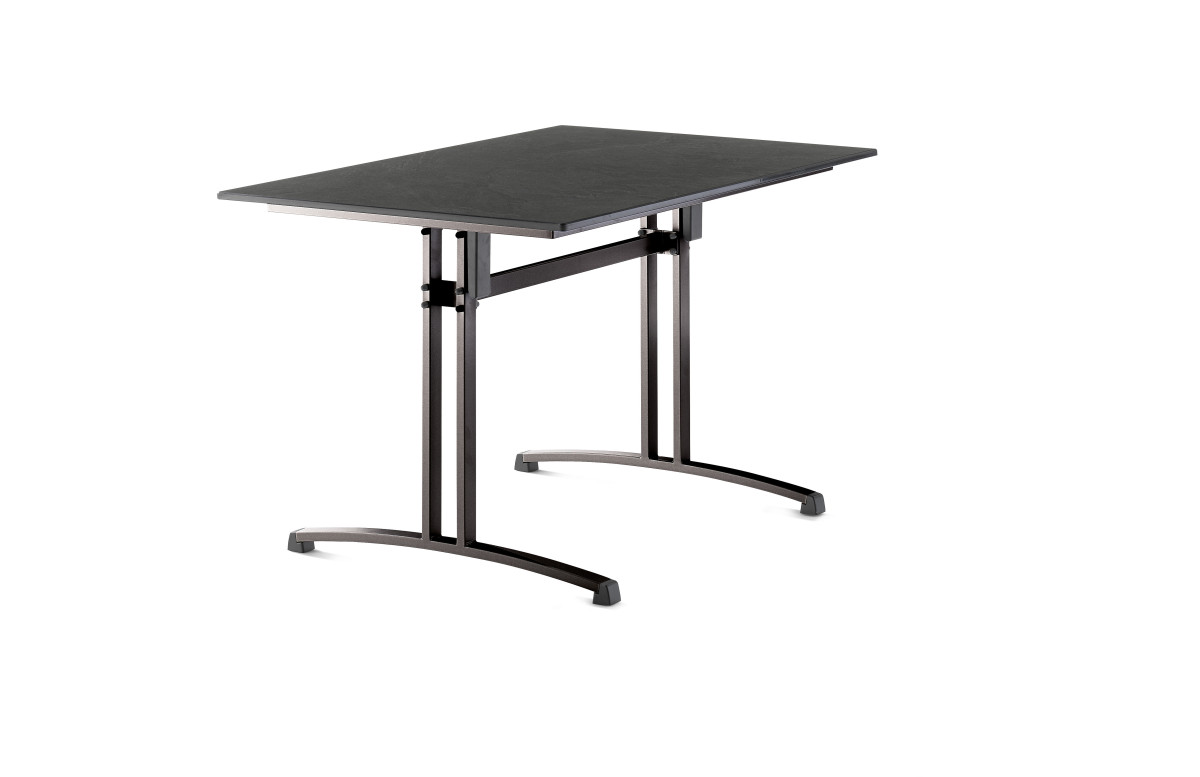 Table de jardin carrée pliante 4 personnes plateau Vivodur - Sieger