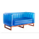 Canapé de jardin gonflable YOMI EKO lumineux bois et TPU translucide - Mojow Design