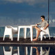 Table de jardin empilable SOLID basic par Stefano Giovannoni & Elisa Gargan - Vondom