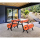 Table de jardin gonflable ZIBA 4 personnes en aluminium et PVC - Mojow Design