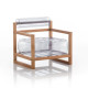 Fauteuil de jardin gonflable YOKO EKO en bois et TPU - Mojow Design