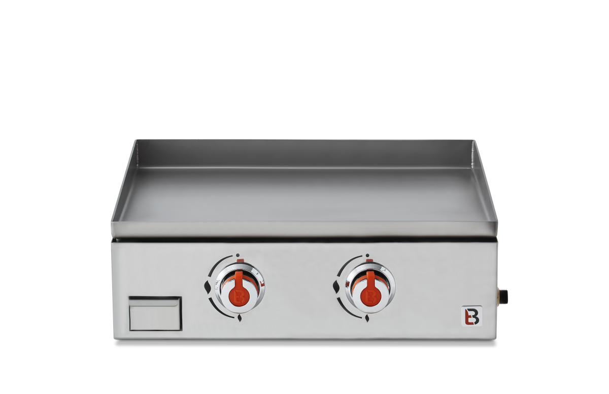 Plancha gaz Joana 2 feux inox gris Brasero