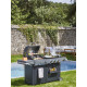 Barbecue Plancha Bi-Energy Gun Metal Brasero