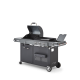 Barbecue Plancha Bi-Energy Gun Metal Brasero
