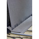 Rocking Chair balancier CAPRERA en textilène et inox DCB GARDEN Gris