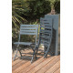 Ensemble table ronde et chaises de jardin pliantes MARIUS en aluminium CITY GARDEN